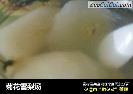 菊花雪梨汤