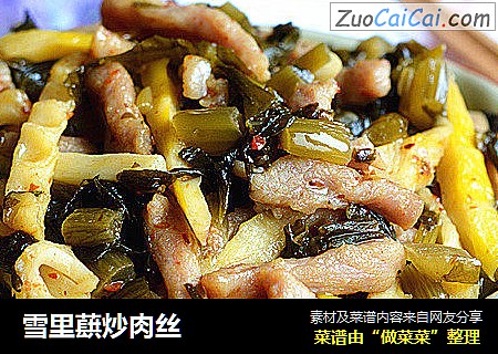 雪里蕻炒肉丝