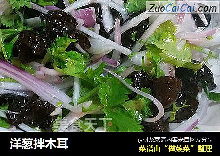 洋葱拌木耳