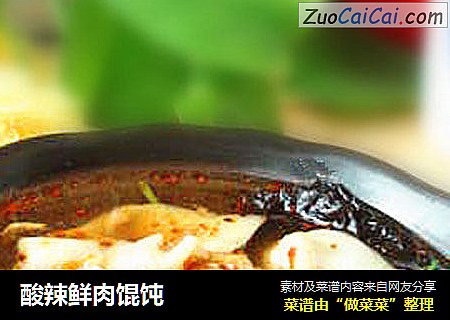 酸辣鲜肉馄饨
