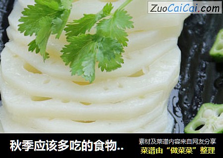 秋季应该多吃的食物【藕】~凉拌藕片