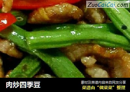 肉炒四季豆