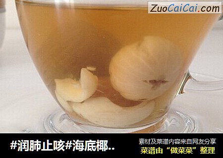 #润肺止咳#海底椰无花果煲雪梨