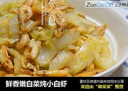 鲜香嫩白菜炖小白虾