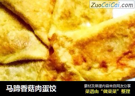 马蹄香菇肉蛋饺