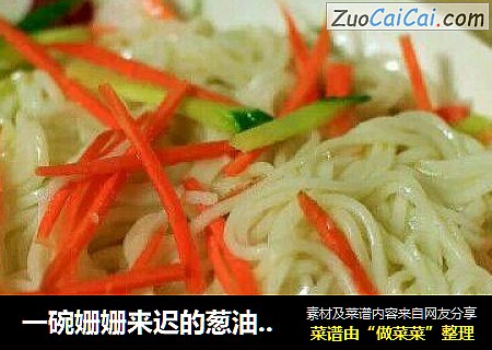 一碗姗姗来迟的葱油拌面