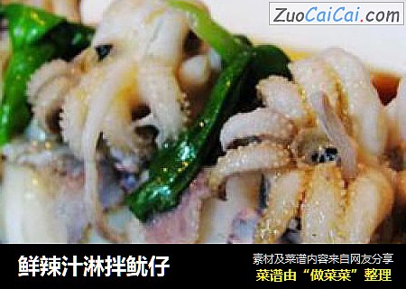 鲜辣汁淋拌鱿仔