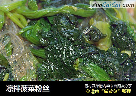 凉拌菠菜粉丝