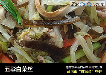 五彩白菜丝