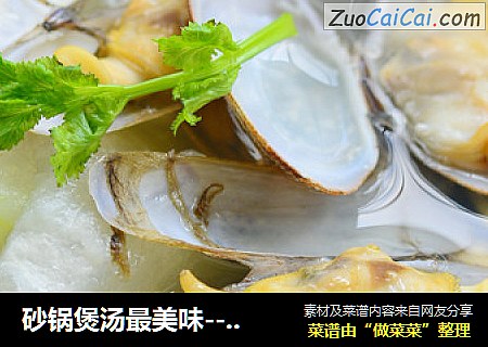 砂锅煲汤最美味--双贝煲冬瓜