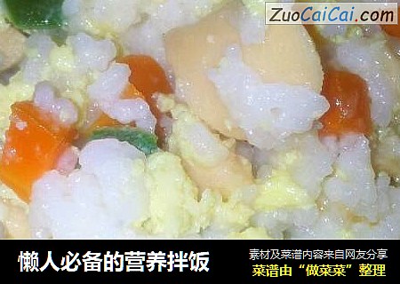 懒人必备的营养拌饭