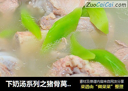 下奶汤系列之猪骨莴笋汤