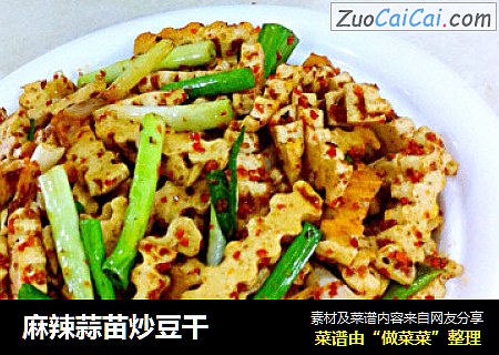 麻辣蒜苗炒豆干
