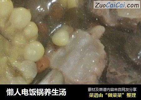 懒人电饭锅养生汤
