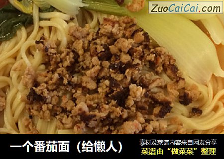 一个番茄面（给懒人）