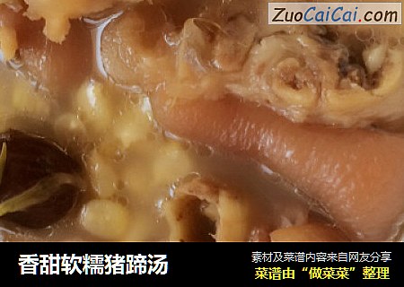 香甜软糯猪蹄汤
