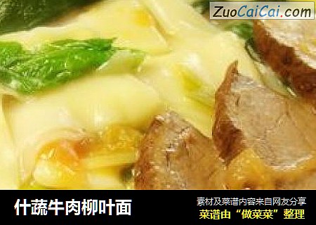 什蔬牛肉柳叶面