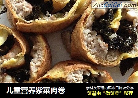儿童营养紫菜肉卷