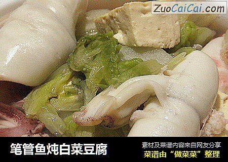 笔管鱼炖白菜豆腐