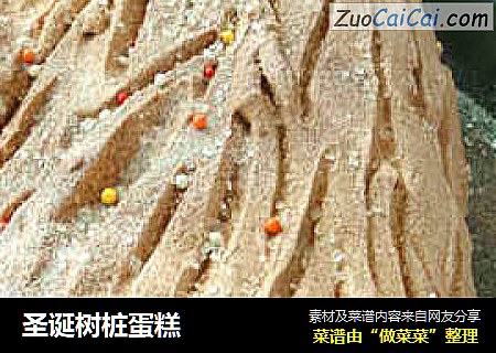圣诞树桩蛋糕