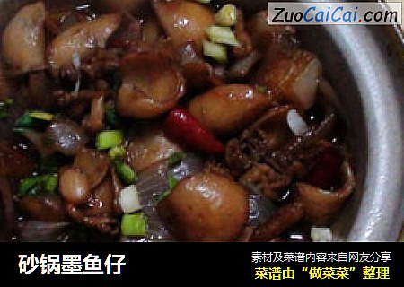 砂锅墨鱼仔