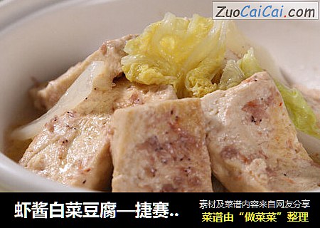 虾酱白菜豆腐—捷赛私房菜