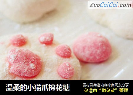 温柔的小猫爪棉花糖