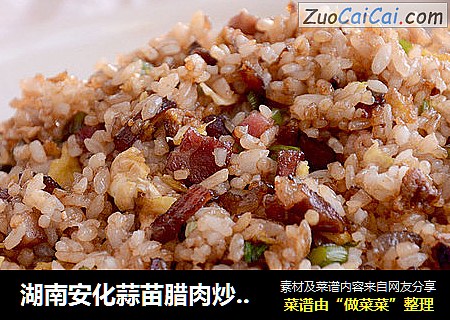 湖南安化蒜苗腊肉炒饭_山哥来了烹饪课堂