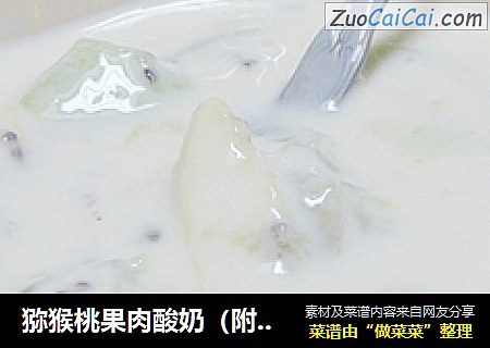 猕猴桃果肉酸奶（附自制酸奶过程）