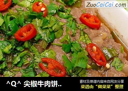 ^Q^ 尖椒牛肉饼  ☆蒸肉饼14