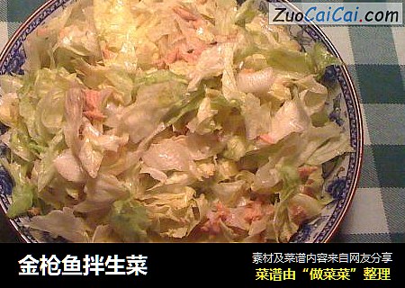 金枪鱼拌生菜