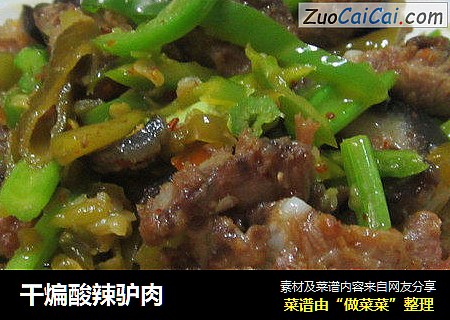 干煸酸辣驴肉
