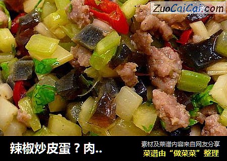 辣椒炒皮蛋 ? 肉末下饭菜 8