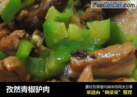 孜然青椒驴肉