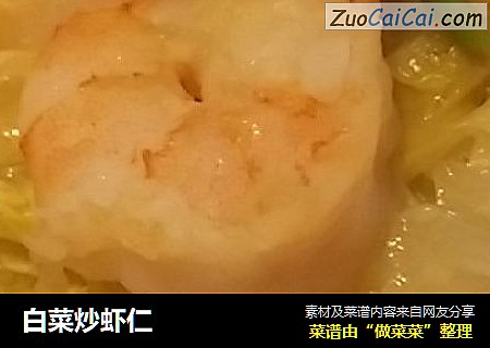 白菜炒虾仁