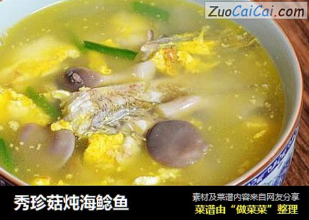 秀珍菇炖海鲶鱼