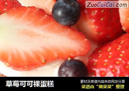 草莓可可裸蛋糕