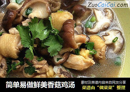 简单易做鲜美香菇鸡汤