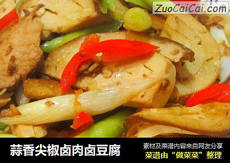 蒜香尖椒卤肉卤豆腐