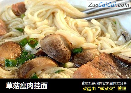草菇瘦肉挂面