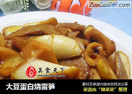 大豆蛋白烧雷笋