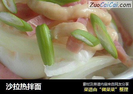 沙拉热拌面