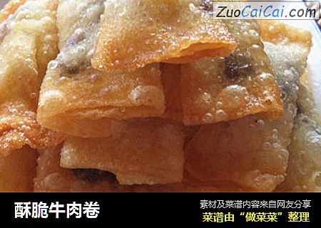 酥脆牛肉卷
