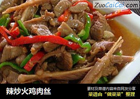 辣炒火鸡肉丝