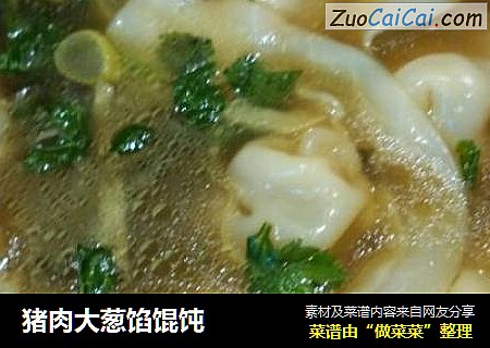 猪肉大葱馅馄饨