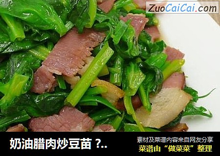 奶油腊肉炒豆苗 ? 腊肉不只是年菜 7