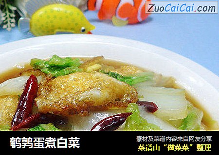 鹌鹑蛋煮白菜