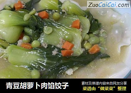 青豆胡萝卜肉馅饺子