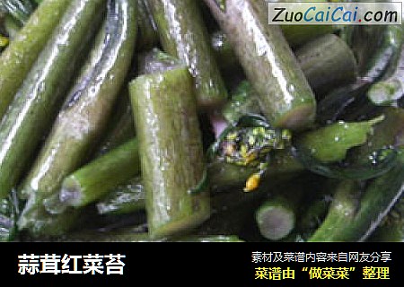 蒜茸红菜苔