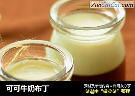 可可牛奶布丁